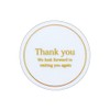 Cotta Clear Stickers Thank You – Clear Gold 3.5 Diameter
