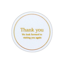 Cotta Clear Stickers Thank You – Clear Gold 3.5 Diameter cm 65858 100 Piece Set of 100