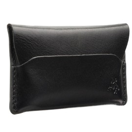 Visconti RAW Collection Akira Leather Micro Cash/Card Holder RW52, black, Minimalist