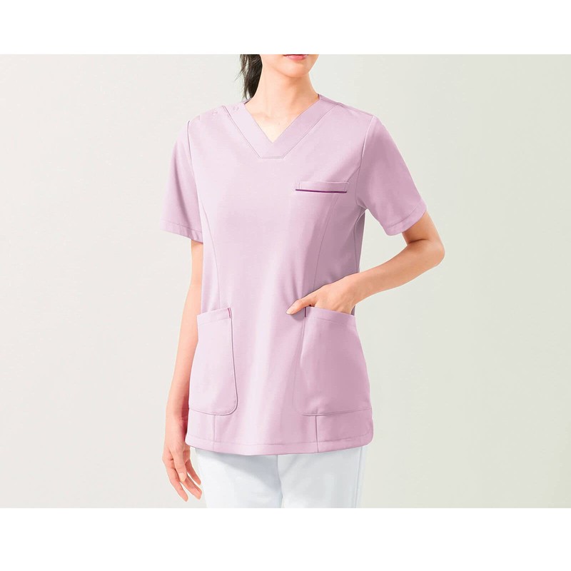 Anfamier Nurse Scrub, Anti-See-through, Virus Guard, 2-Way Stretch, Easy to