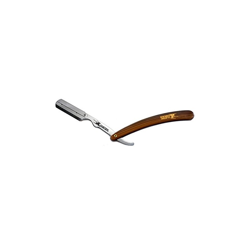 Stainless Steel Professional Barber Straight Edge Razor with 100 Count
