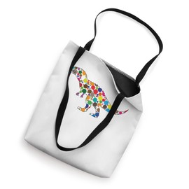 Dot Day Dinosaur Colorful Trex Dinosaur polka Dot Boys Kids Tote Bag