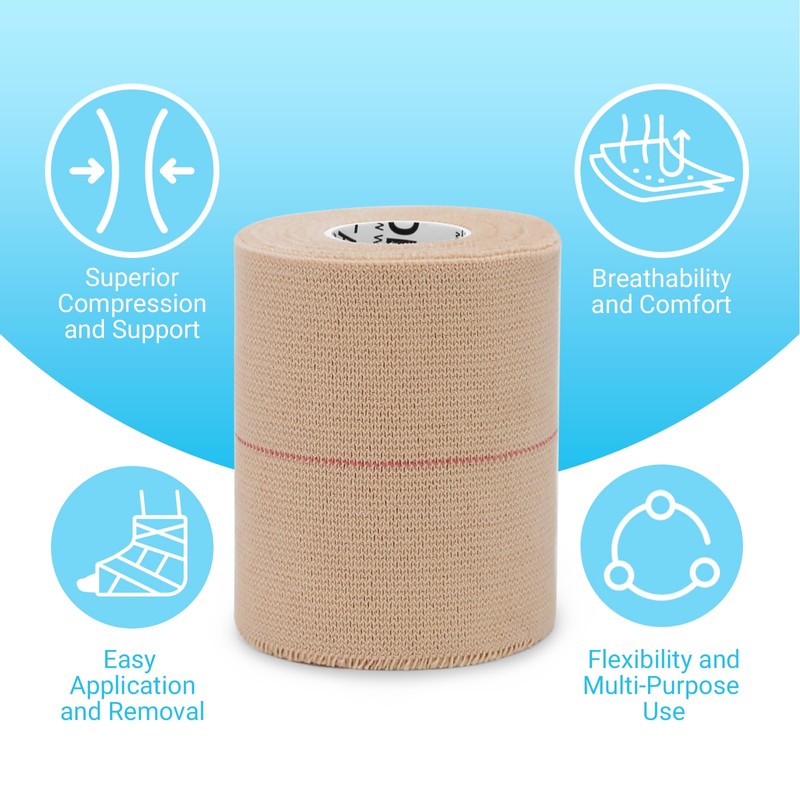 OK TAPE Elastic Adhesive Tape Bandage Tape Wrap - 4