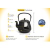 Toptier Tea Kettle for Stove Top, Cast Iron Teapot Stovetop
