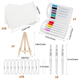 Avxzbef Fluffy Paint, Magical Foam Texture Painting Set, 3D Art Foam Texture Paper DIY Fluffy Paint Art Supplies