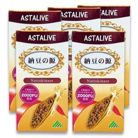 【5個セット】 ASTALIVE 納豆の源 ナットウキナーゼ 60粒（ 無臭タイプ） (5)