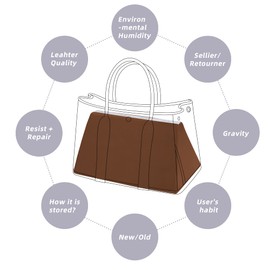 DGAZ Bag Pillow, Bag Shaper, Anti-deformation Pillow Shaper, Birkin, Garden Party, Garden Party 30/36/49 Bags (Gold, GP36)