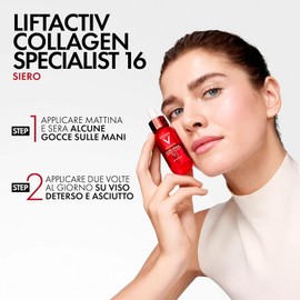 Vichy Liftactiv Collagen 16 Sérum 30ml: Primer Sérum facial anti-signos de la edad con tecnología co-bonding para estimular el colágeno de la piel
