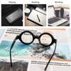 KoKoBin 3 Pack Oversized Round Reading Glasses for Women and