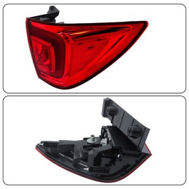 labwork Tail Lamp Light Replacement for Honda Pilot 2016-2018 Passport EX-L Elite 2022-2023 Red Lens Passenger Side Halogen Brake Light Outer 33500TG7A01 HO2805107