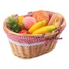 Geytetqi 14.2 Inch Natural Wicker Basket with Linen Cotton Cloth