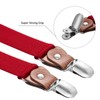 Buyless Fashion Leather End Suspenders for Men - 48" Elastic