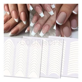 Courhope Pegatinas Para Uñas Press On Stickers Uñas Francesa 1368 Pzs