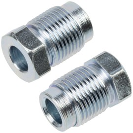 AERZETIX - C74377 - Set of 2 Union Nuts M12x1 with External Thread for Brake Line - Inner Diameter 6.4 mm