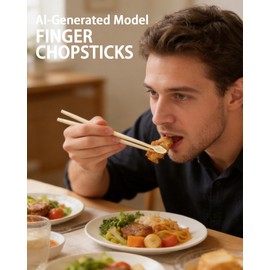 6 Pairs Finger Chopsticks,Funny Chopsticks Hand-Shaped with Palm Design