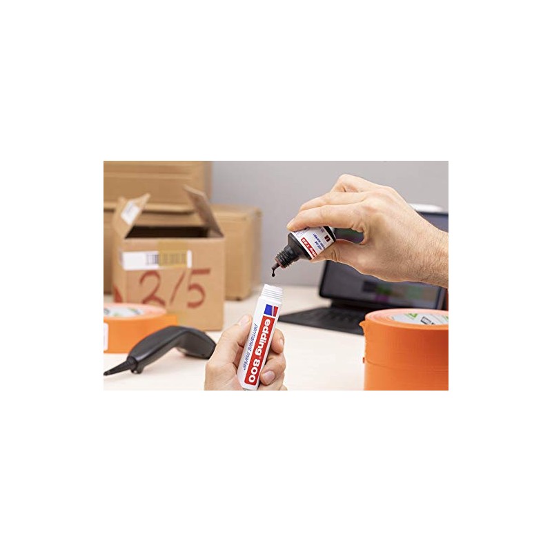 edding T 25 Refill Ink Permanent Marker - Orange -