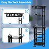 Toilet Paper Holder Stand with Shelf, Free Standing Toilet Tissue