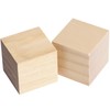 HOZEON 60 PCS 2 Inches Wooden Cubes, Natural Unfinished Wood
