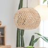 YARNOW Bamboo Lampshade Ceiling Decoration Ceiling Light Cover Rattan Ceiling