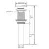 KUNGYO Un-slotted Basin Waschtischarmatur Push Pop Up Click Clack Maker