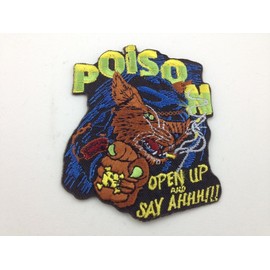 Poison Embroidered Patch ~ Wolf