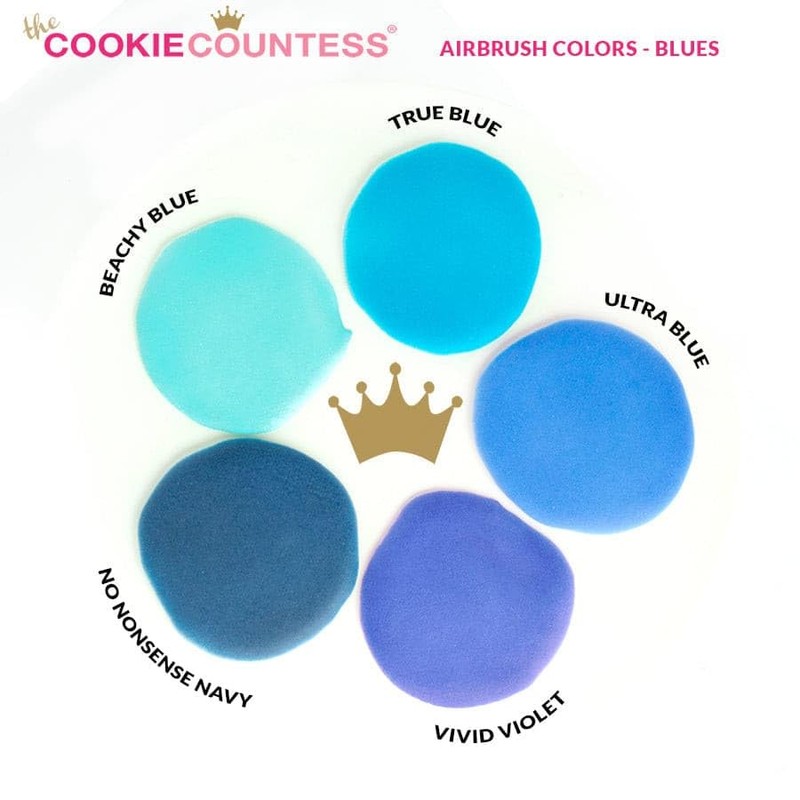 Cookie Countess - No Nonsense Navy edible airbrush color 2oz