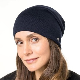 LIERYS Fine Merino Long Beanie Men/Women/Children (Length: 30 cm) - Made in Germany - Knitted Merino Wool Hat - Winter Hat in One Size (54-61 cm) - Men's Hat Autumn/Winter, red