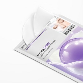 Mediheal Hyper Gel Mask PDRN, 1 sheet, 4 pieces / 메디힐 하이퍼 겔 마스크 피디알엔, 1매, 4개