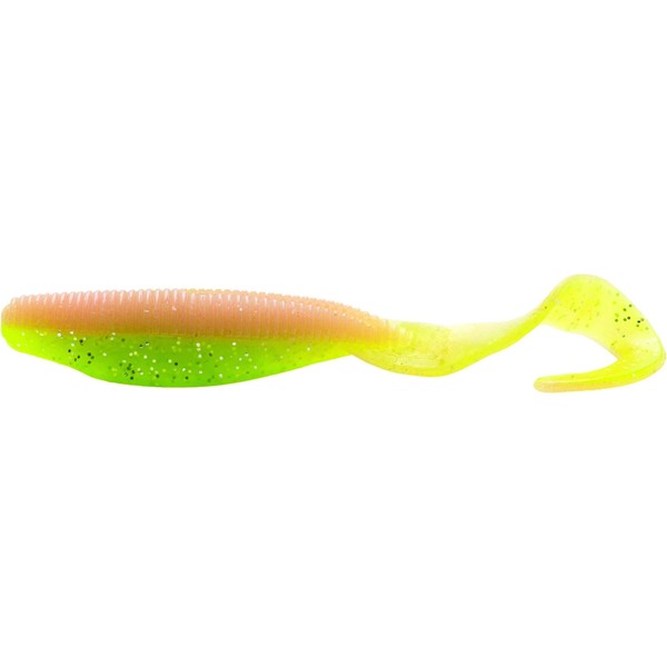 Z-Man SSTKCRL-60PK5 Scented Curly Tailz Lures, Electric Chicken