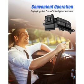 Steering Wheel Cruise Control Switch Volume Button Fit for Ford F150 F250 F350 Super Duty 2015 2016 2017 2018 2019 Replace FL3T9E740ECW Auto Accessories Right Side