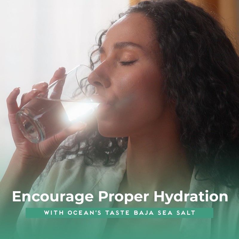 0.5LB Ocean's Taste Baja Gold Sea Salt, Coarse Natural Grain,