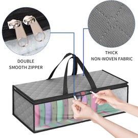 VASA NAMA Paquete de 2 bolsas de almacenamiento para béisbol, Almacenamiento de Gorras de Béisbol, Organizador para Sombreros con 2 Asas de Transporte para Clóset, a Prueba de Humedad y Polvo