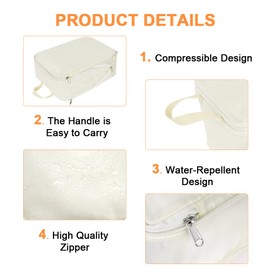 OSDUE 4-Piece Packing Cube Set for Suitcase, Travel Organiser, Suitcase Organiser, Packing Cubes Compression, Suitcase Packing Bags Set, Compression Suitcase Organiser Set, Travel Essentials Suitcase