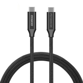 ADTECH APC-V2010CC-4KU3G2-B eMarker, 6.6 ft (2 m), Type-C PD Charging, Supports 100 W (20V/5A) USB3.2 Gen2 (10Gbps) 4K Video Data, Black