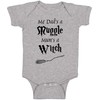 BeeGeeTees Me Dad's A Mug Mum's A Witch Funny Baby