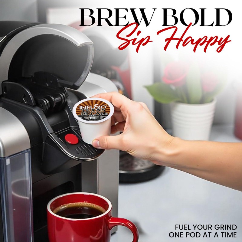 InfuSio Texas Pecan Coffee pods, Single Serve Coffee Pods for