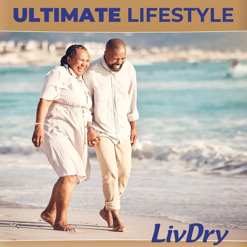 LivDry Ultimate 3XL Adult Incontinence Underwear, Max Absorbent Diapers for