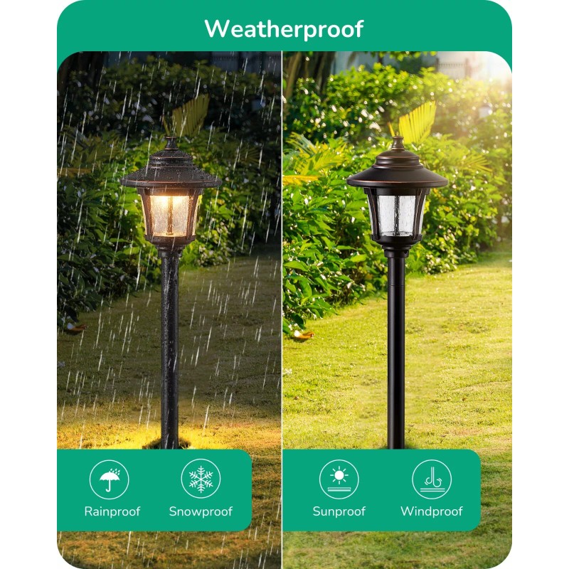 EDISHINE Low Voltage Landscape Lights, 12V 3W 120LM LED Pathway