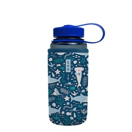 Sok It Botl Sok Water Bottle Sleeve Insulated Neoprene Cover (Happy Sharks, Fits 16oz Nalgene)