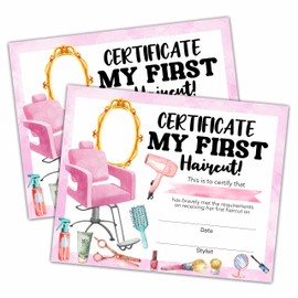 First Haircut Certificates, First Haircut Award, Scissors Nail Polish Little Boy's Girl's First Haircut Certificate, First Haircut Achievement Certificates of Recognition, First Haircut Keepsake dd03