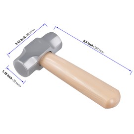 KOHAND 4 Pack Mini Sledge Hammer, Sledge Hammer with Wood Handle, 1 LB Crack Hammer for Metal Working and House Repairs