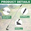 YEELOR Warren Hoe, Carbon Steel Triangle Garden Hoe with Stainless