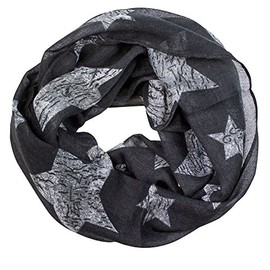 Soul-cats® A children Loopschal cloth big star gray navy white, color: dark gray