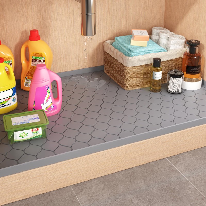 Winisok Silicone Under Sink Mat 22" x 19", kitchen Essentials