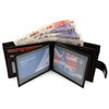 ODS:UK Mens RFID Blocking Safe Soft Leather Tri Fold Wallet