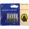 4 Push in Clear Replacement Spare Bulbs 2.5v 0.25w with