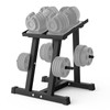 PAPABABE Adjustable Dumbbell Rack with 1 inch Plate Tree, Heavy-Duty