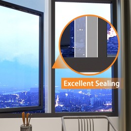 Gaahing Shower Glass Door Weather Stripping, Self-Adhesive Window Seal Strip, Peel and Stick Weatherstrip for Waterproofing and Anti-Collision Protection (Clear Silicone, 16.4FT x 1.77IN)