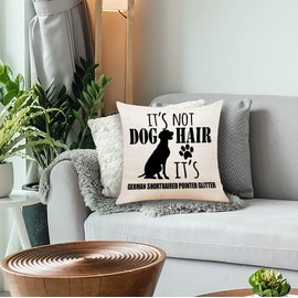 M-Qizi German Shorthaired Decorative Dog Pillow Covers, 18x18 - Gifts for Women & Home Decorations