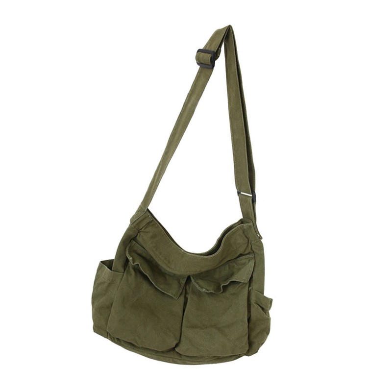 Tooling type shoulder messenger bag men and women ins canvas